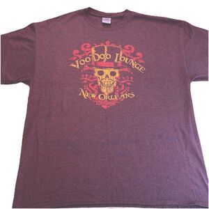 Voo Doo Lounge New Orleans Men’s Tee Size XL Goth - Skull